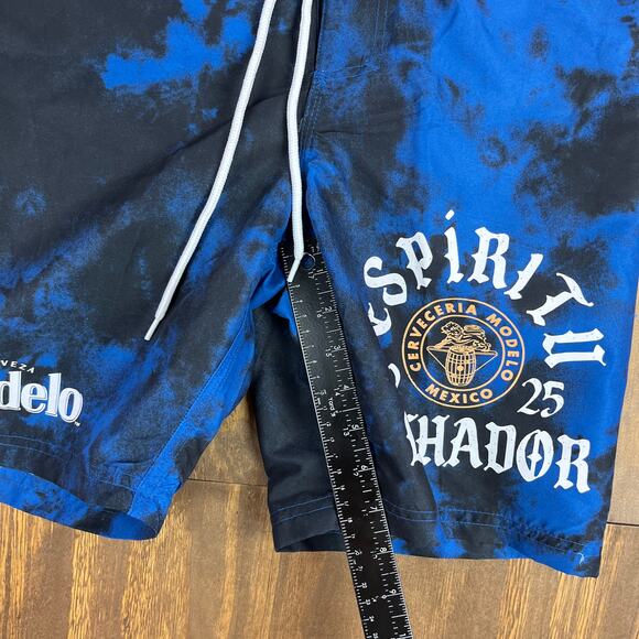 Modelo Mens Shorts Blue Elastic Board Especial Espiritu Luchador Swim Surf Small - Picture 8 of 12